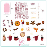 Cozy Bevvys (CjS-C-55)  - CJS Medium Stamping Plate